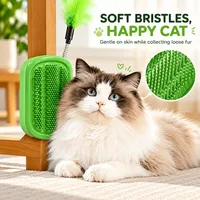 🔥 UP TO 50% OFF – Say Goodbye to Grooming Struggles! 🐱 3-in-1 Self-Grooming Brush for Less Loose Fur & Happier Cats! thumbnail 3