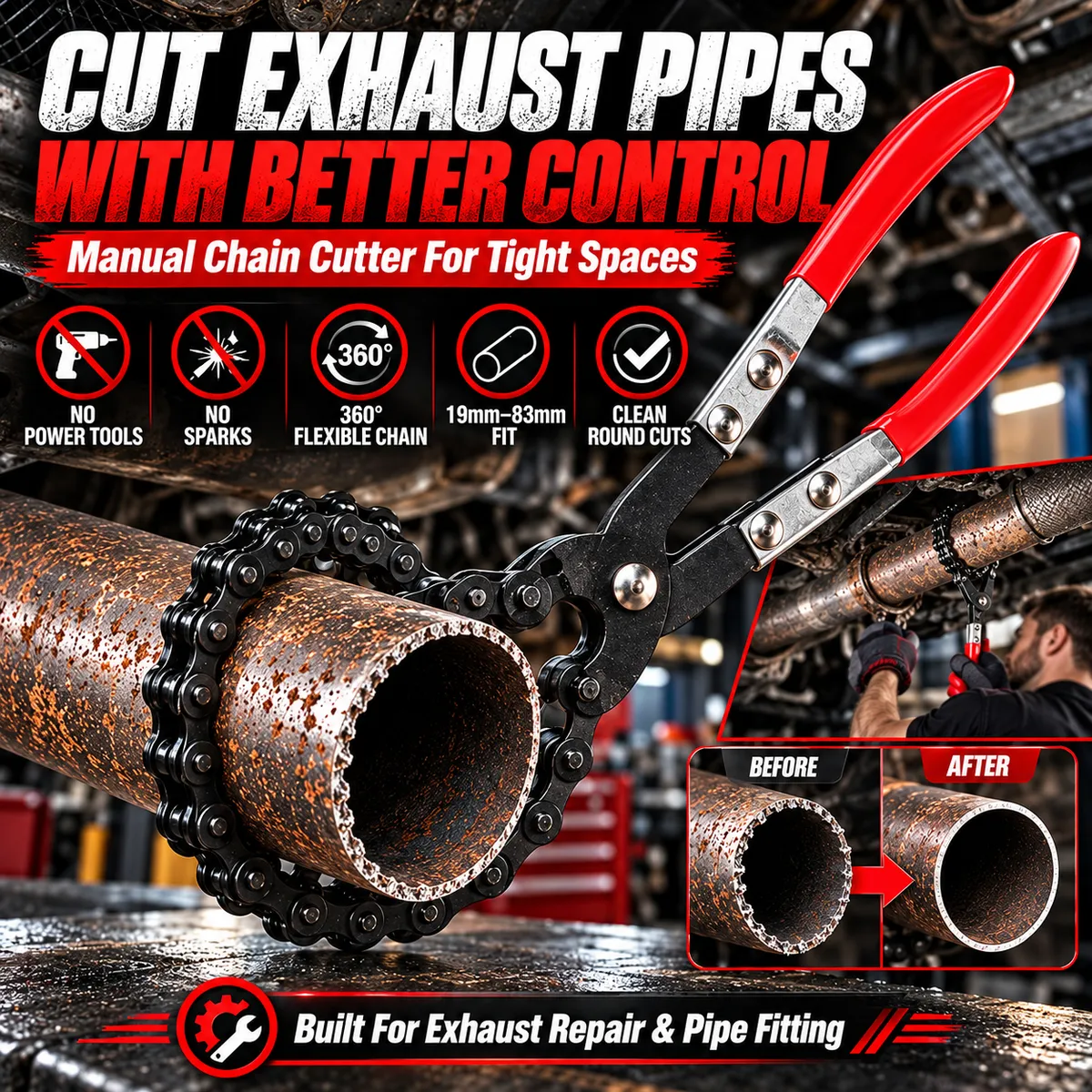 🔥 50% OFF TODAY – CUT EXHAUST PIPES WITHOUT BULKY POWER TOOLS! - Image 1