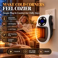 🔥 UP TO 60% OFF – Portable electric heater with LED display, timer, and adjustable temperature thumbnail 8