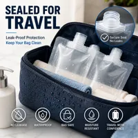 🔥 LIMITED-TIME 60% OFF 💞12 Counts Reusable Plastic Pouches — Versatile Liquid Carriers for Travel, Picnics & Outings thumbnail 4