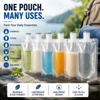 🔥 LIMITED-TIME 60% OFF 💞12 Counts Reusable Plastic Pouches — Versatile Liquid Carriers for Travel, Picnics & Outings thumbnail 5