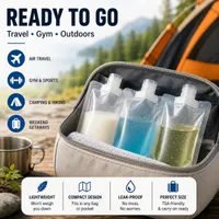 🔥 LIMITED-TIME 60% OFF 💞12 Counts Reusable Plastic Pouches — Versatile Liquid Carriers for Travel, Picnics & Outings thumbnail 7
