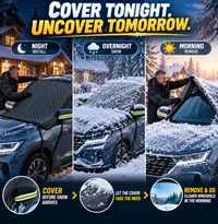 🔥 50% OFF — 💞54K+ SOLD!🔥All-Season Windshield Snow Cover with Mirror Protection❄️ thumbnail 3