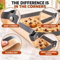 🔥 LIMITED-TIME 50% OFF 💞54K+ SOLD⭐— SnapBake Reusable Baking Mat That Turns Into a Tray thumbnail 5