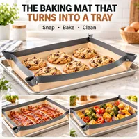🔥 LIMITED-TIME 50% OFF 💞54K+ SOLD⭐— SnapBake Reusable Baking Mat That Turns Into a Tray thumbnail 12
