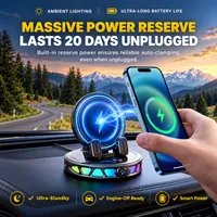 📱 RGB Car Phone Mount ✅ Auto-Clamping & Wireless Charging | Safe One-Hand Driving 🚗 thumbnail 5