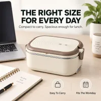 🔥 LIMITED-TIME 50% OFF 💞54K+ SOLD⭐ Portable Electric Heated Lunch Box Water-Free Food Warmer thumbnail 5