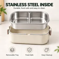 🔥 LIMITED-TIME 50% OFF 💞54K+ SOLD⭐ Portable Electric Heated Lunch Box Water-Free Food Warmer thumbnail 6