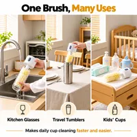 ❄️ Winter Sale 50% OFF - Electric Bottle & Tumbler Cleaning Brush with 2 Detachable Heads thumbnail 8