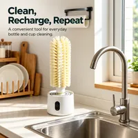 ❄️ Winter Sale 50% OFF - Electric Bottle & Tumbler Cleaning Brush with 2 Detachable Heads thumbnail 7