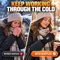 ⛄LIMITED-TIME 50% OFF‼️💞54K+ SOLD⭐🧤HEATED FINGERLESS GLOVES FOR WORK & EVERYDAY USE ❄️ thumbnail 4
