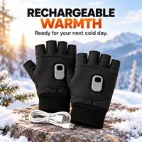 ⛄LIMITED-TIME 50% OFF‼️💞54K+ SOLD⭐🧤HEATED FINGERLESS GLOVES FOR WORK & EVERYDAY USE ❄️ thumbnail 5