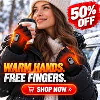 ⛄LIMITED-TIME 50% OFF‼️💞54K+ SOLD⭐🧤HEATED FINGERLESS GLOVES FOR WORK & EVERYDAY USE ❄️ thumbnail 1