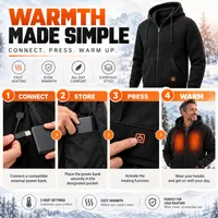 ⛄LIMITED-TIME 50% OFF‼️💞54K+ SOLD⭐🧥ThermaCore Heated Zip-Up Hoodie❄️ thumbnail 8