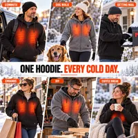 ⛄LIMITED-TIME 50% OFF‼️💞54K+ SOLD⭐🧥ThermaCore Heated Zip-Up Hoodie❄️ thumbnail 10
