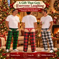 🔥 Christmas Hot Sale – Funny Pajama Pants for Men | Limited-Time Offer thumbnail 1