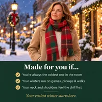 ❄️ Winter Sale 50% OFF – The Bonnie Plaid Heated Scarf thumbnail 6