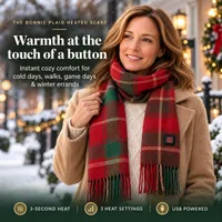❄️ Winter Sale 50% OFF – The Bonnie Plaid Heated Scarf thumbnail 1