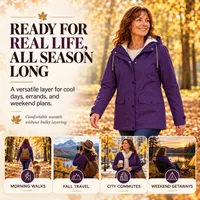 🍂Autumn Hot Sale 50% Off! 💥Women's Plush-Lined Windproof Hooded Jacket thumbnail 7