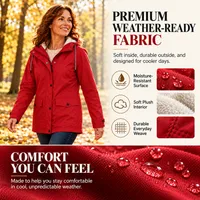 🍂Autumn Hot Sale 50% Off! 💥Women's Plush-Lined Windproof Hooded Jacket thumbnail 6