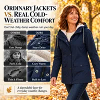 🍂Autumn Hot Sale 50% Off! 💥Women's Plush-Lined Windproof Hooded Jacket thumbnail 5