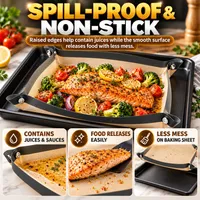 🔥 60% OFF TODAY — 2-in-1 Silicone Baking Mat & Leakproof Tray | Bake With Less Mess, Clean Up Faster thumbnail 4