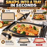 🔥 60% OFF TODAY — 2-in-1 Silicone Baking Mat & Leakproof Tray | Bake With Less Mess, Clean Up Faster thumbnail 3