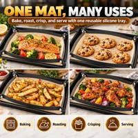 🔥 60% OFF TODAY — 2-in-1 Silicone Baking Mat & Leakproof Tray | Bake With Less Mess, Clean Up Faster thumbnail 5