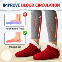 🥳2026 HOT SALE🥳💞50K+ SOLD!💛Fleece-Lined Non-Slip Thermal Slippers Socks thumbnail 7
