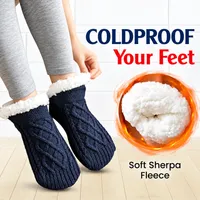 🥳2026 HOT SALE🥳💞50K+ SOLD!💛Fleece-Lined Non-Slip Thermal Slippers Socks thumbnail 10