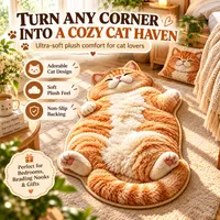 🐱 Chubby Tabby Cat Rug – The Purr-fect Gift for Cat Lovers! 🎁 thumbnail 1