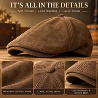 🥳2026 HOT SALE🥳💞32K+ SOLD!🔥 HOT SALE 50% OFF‼️ Felix Suede Driving Cap 🧢 thumbnail 5