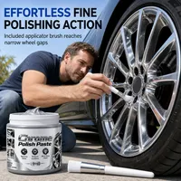 🚗50K+ SOLD💕✨Metal Chrome Polish & Restorer Paste with Brush – Heavy-Duty Chrome Polishing Cream, Oxidatio thumbnail 6