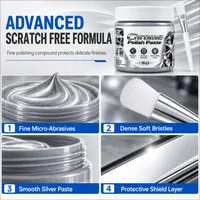 🚗50K+ SOLD💕✨Metal Chrome Polish & Restorer Paste with Brush – Heavy-Duty Chrome Polishing Cream, Oxidatio thumbnail 8