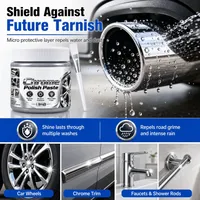 🚗50K+ SOLD💕✨Metal Chrome Polish & Restorer Paste with Brush – Heavy-Duty Chrome Polishing Cream, Oxidatio thumbnail 10