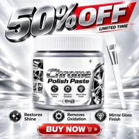 🚗50K+ SOLD💕✨Metal Chrome Polish & Restorer Paste with Brush – Heavy-Duty Chrome Polishing Cream, Oxidatio thumbnail 13