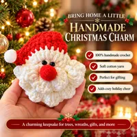 🔥 60% OFF TODAY — 100% Handmade Crochet Santa Ornament (Sarah Wilson Handmade) - The Best Christmas Gift🎅 thumbnail 7