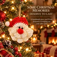 🔥 60% OFF TODAY — 100% Handmade Crochet Santa Ornament (Sarah Wilson Handmade) - The Best Christmas Gift🎅 thumbnail 5
