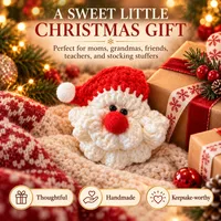 🔥 60% OFF TODAY — 100% Handmade Crochet Santa Ornament (Sarah Wilson Handmade) - The Best Christmas Gift🎅 thumbnail 4