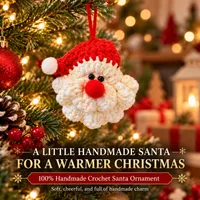 🔥 60% OFF TODAY — 100% Handmade Crochet Santa Ornament (Sarah Wilson Handmade) - The Best Christmas Gift🎅 thumbnail 1