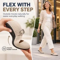 🥳2026 HOT SALE🥳💞32K+ SOLD!🔥 HOT SALE 30% OFF🔥Elora Wide-Toe Comfort Flats 🩰 thumbnail 4