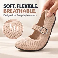 🥳2026 HOT SALE🥳💞32K+ SOLD!🔥 HOT SALE 30% OFF🔥Elora Wide-Toe Comfort Flats 🩰 thumbnail 8