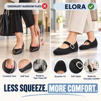 🥳2026 HOT SALE🥳💞32K+ SOLD!🔥 HOT SALE 30% OFF🔥Elora Wide-Toe Comfort Flats 🩰 thumbnail 9