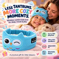 LIMITED-TIME 60% OFF‼️💞54K+ SOLD⭐ Kids & Adult Sleep Headband | Ultra Soft Bluetooth Animal Music Headphones🎧 thumbnail 7