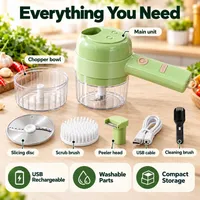 🔥 50% OFF TODAY — 4-in-1 Electric Vegetable Chopper & Slicer – Chop, Slice, Peel & Scrub thumbnail 8