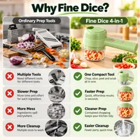 🔥 50% OFF TODAY — 4-in-1 Electric Vegetable Chopper & Slicer – Chop, Slice, Peel & Scrub thumbnail 6