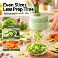 🔥 50% OFF TODAY — 4-in-1 Electric Vegetable Chopper & Slicer – Chop, Slice, Peel & Scrub thumbnail 5