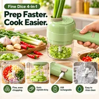 🔥 50% OFF TODAY — 4-in-1 Electric Vegetable Chopper & Slicer – Chop, Slice, Peel & Scrub thumbnail 2