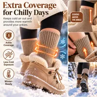 🥳2026 HOT SALE🥳50K+ SOLD! Women's Cozy Winter Wool Blend Socks – 5 Pairs/Set | Soft, Warm & Comfortable Mid-Calf Socks thumbnail 6