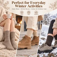 🥳2026 HOT SALE🥳50K+ SOLD! Women's Cozy Winter Wool Blend Socks – 5 Pairs/Set | Soft, Warm & Comfortable Mid-Calf Socks thumbnail 8